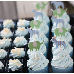 Muffinsform Cupcake Babyblå
