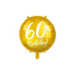 Folieballong Guld 60 år