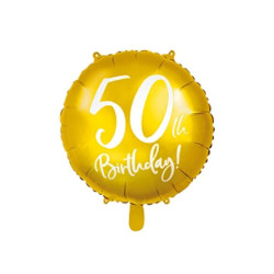 Folieballong Guld 50 år