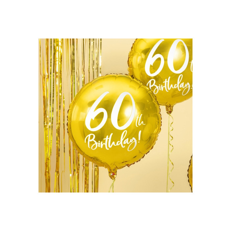 Folieballong Guld 60 år