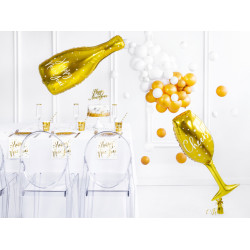Folieballong Champagneflaska Guld