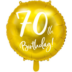 Folieballong Guld 70 år