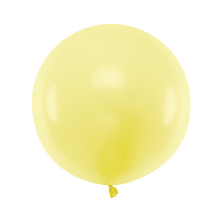 Jätteballong Ljusgul 60 cm