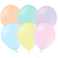 10 pack Pastellballonger