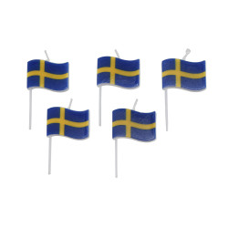 Tårtljus Svenska Flaggor