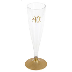 Champagneglas 40 år 6-pack