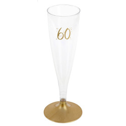 Champagneglas 60 år 6-pack