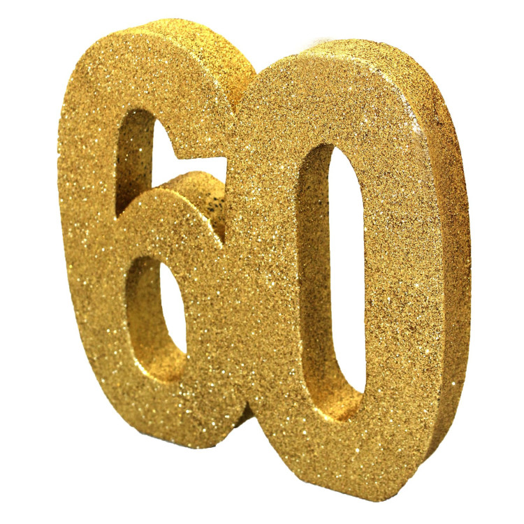 Bordsdekoration 60 år Guld