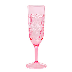 Rice Champagneglas Rosa av akryl