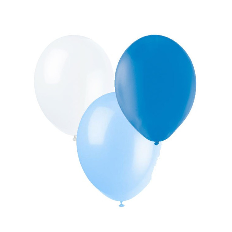 Ballonger Blå, Ljusblå,Vit