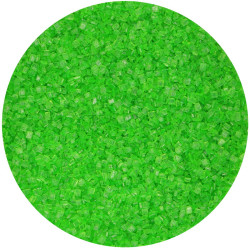 Sockerkristaller grön