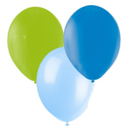 Ballonger Blå, Ljusblå, Lime