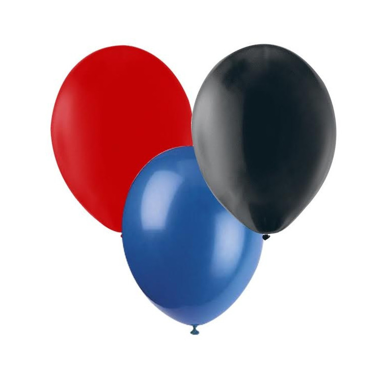 Ballonger Röd, Blå, Svart