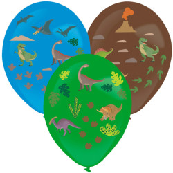 Ballonger med Dinosaurieklistermärken
