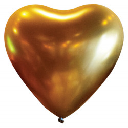 50 pack Ballonger Hjärtan Guld