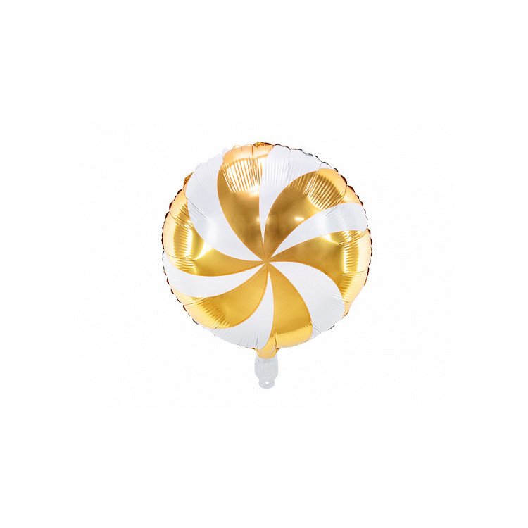 Folieballong Karamell Guld