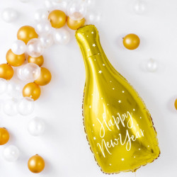 Folieballong Champagneflaska Guld
