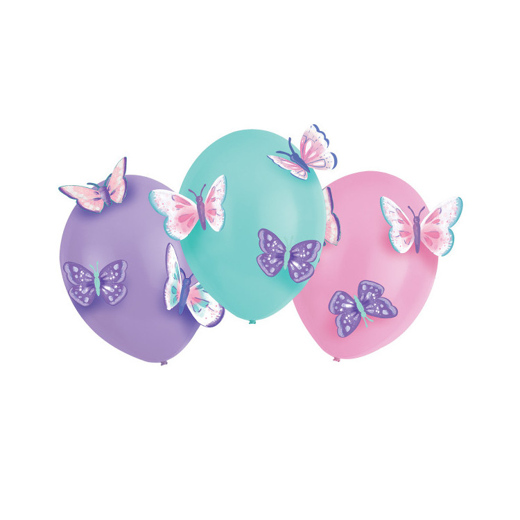 Ballonger med Fjärilar