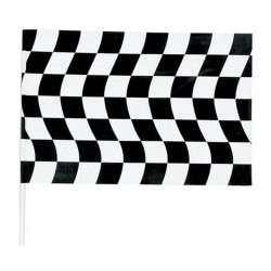 Flagga Svart/Vit, Racingflagga