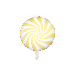 Folieballong Karamell 35 cm Gul