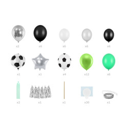 Ballongkit Fotbollsmix 50 ballonger 150 x 126 cm