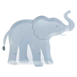 Papperstallrikar Elefant 8-pack