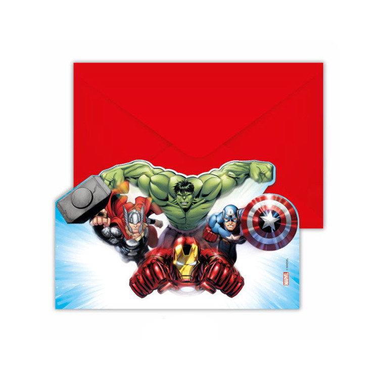 Avengers Heroes Inbjudningskort