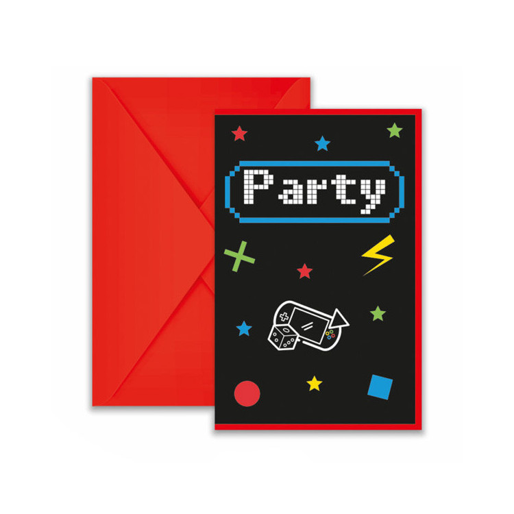 Inbjudningskort Gaming Party