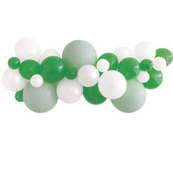 Ballongbåge Kit -  Ljusgrön/Mörkgrön/Vit