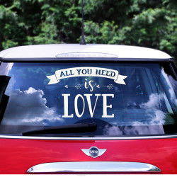 Bildekal "All you need is LOVE"