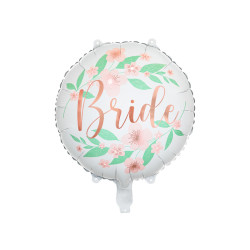 Folieballong Bride med blommor