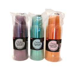 Plastglas Mixade Färger 25-pack, 20 cl