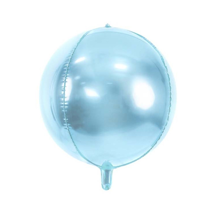 Rund Folieballong Ljusblå