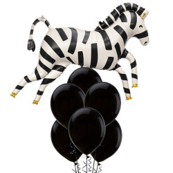 Ballongbukett Zebra