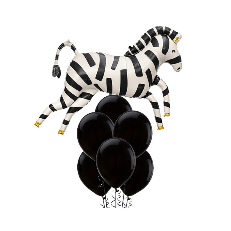 Ballongbukett Zebra
