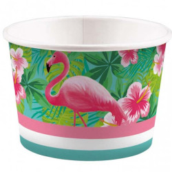 Glass/Godisbägare Flamingo Paradise