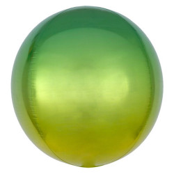 Rund Folieballong Limegrön