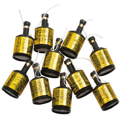 Party Poppers Silver & Guld