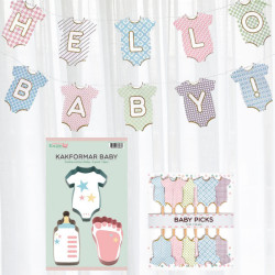 Babyshower dekorationer kit small