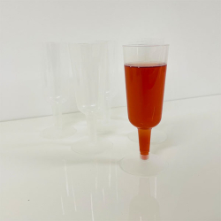 Återanvändbara champagneglas Plast 6-pack